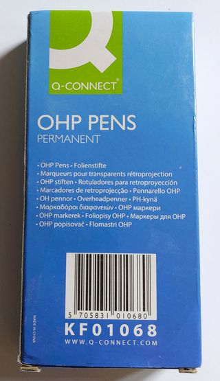 10 rotuladores permanentes Q-Connect