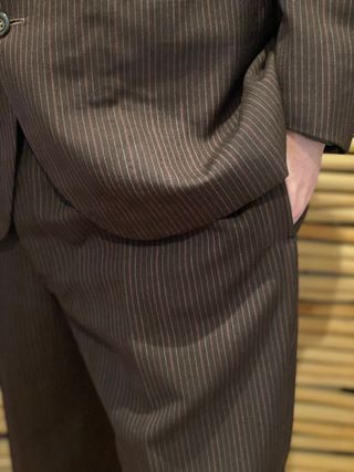 Traje sastre marrón talla 54