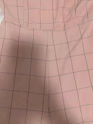 Mono corto cuadros rosa Lefties Talla S