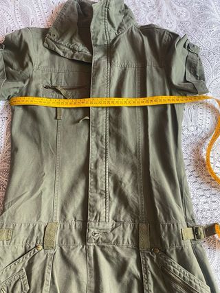 Vestido manga corta, verde militar