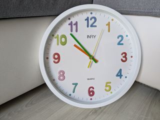 Orologio da parete per bambini, 30 cm, silenzioso