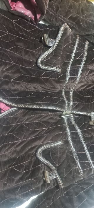 Chaquetón de terciopelo acolchado
