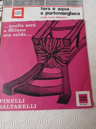 Set 4 45 giri Linea Rossa vintage anni 60-70