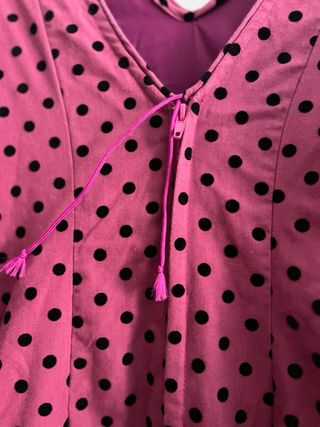 Traje de flamenca volantes lunares
