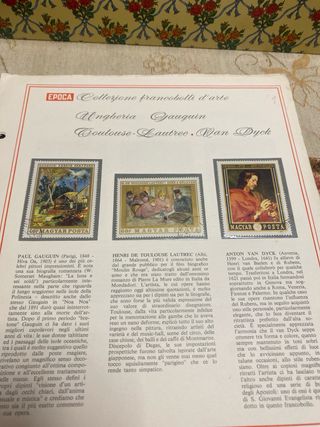 Collezione francobolli d'arte: Goya, Raffaello, El