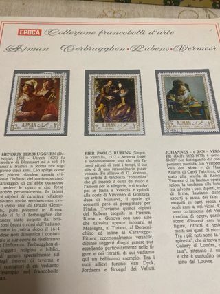 Collezione francobolli d'arte: Goya, Raffaello, El