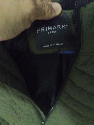 Abrigo acolchado verde Primark