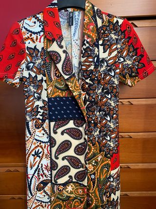 Vestido Zara Patchwork Estampado