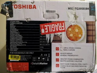 Toshiba Forno Combinato a Vapore MS2-TQ20SE(BK)
