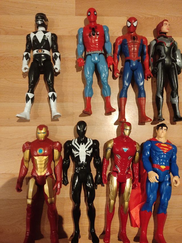 Lote 8 Figuras Superhéroes Marvel DC Grandes