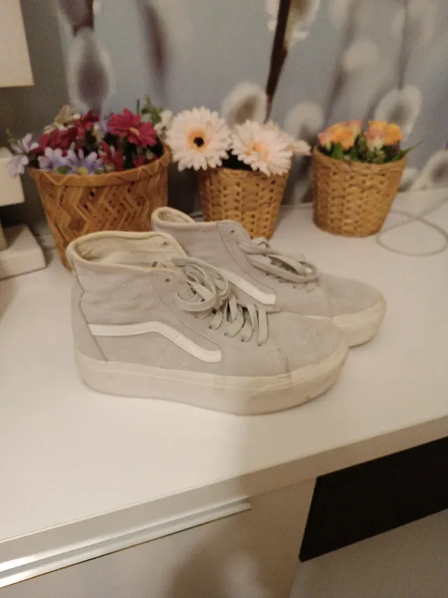 Zapatillas Vans grises claro