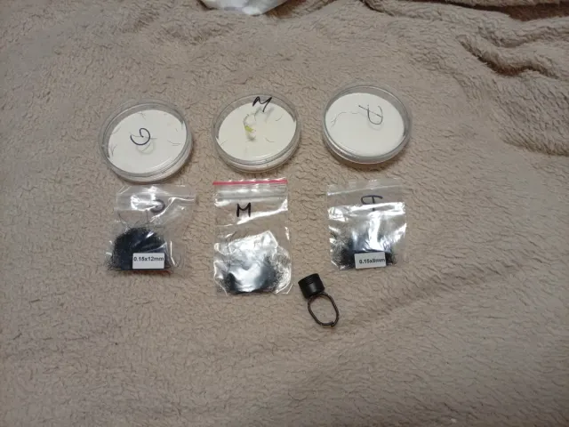 Lote pestañas postizas negras