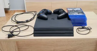 Consola PS4 Pro Negra + 2 Mandos + Juegos