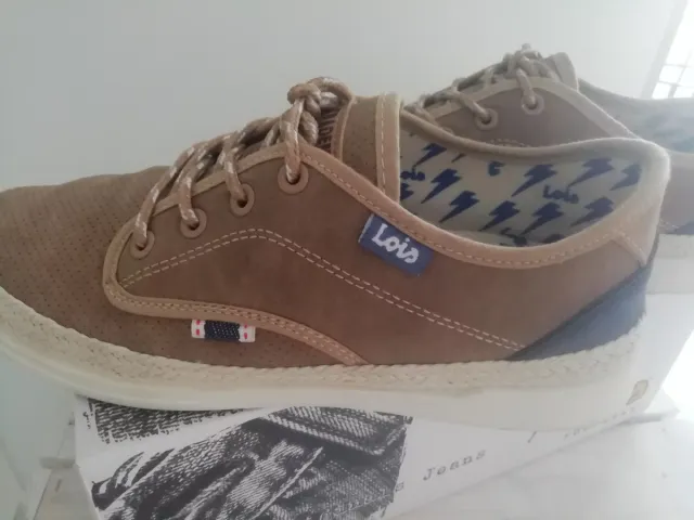 Zapatillas Lois Marrones y Azules