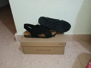 Sandalias Yokono Negras Mujer