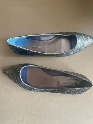Bailarinas Zara Glitter Talla 38