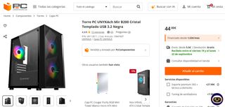Ordenador GAMING: i5-8600K+GTX 1650 OC 4GB GDDR6