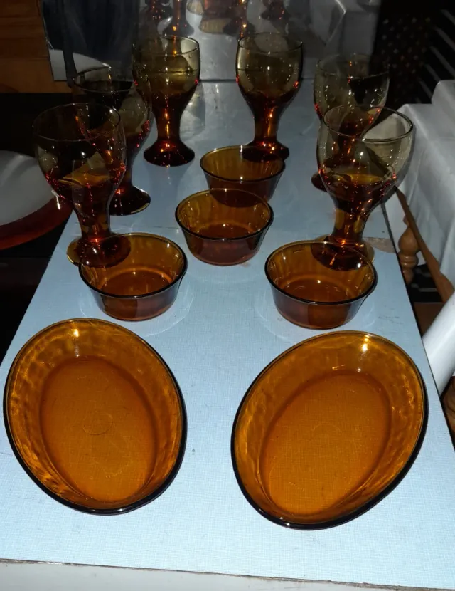 Vajilla Duralex Vidrio Ámbar