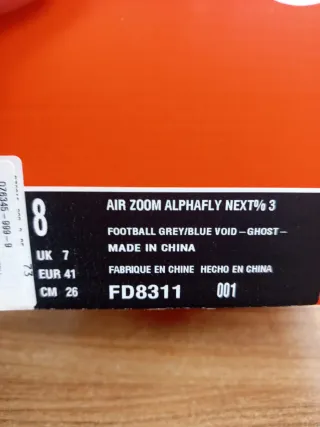 Nike ZoomX Alphafly Next 3 talla 41