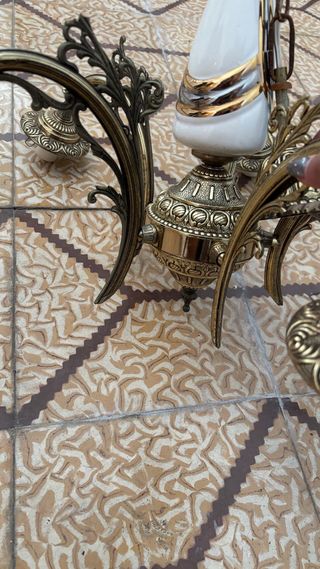 Lámpara de techo vintage latón