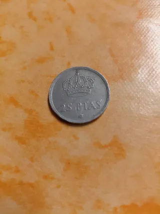 Moneda 25 Pesetas 1975 Juan Carlos I Rey