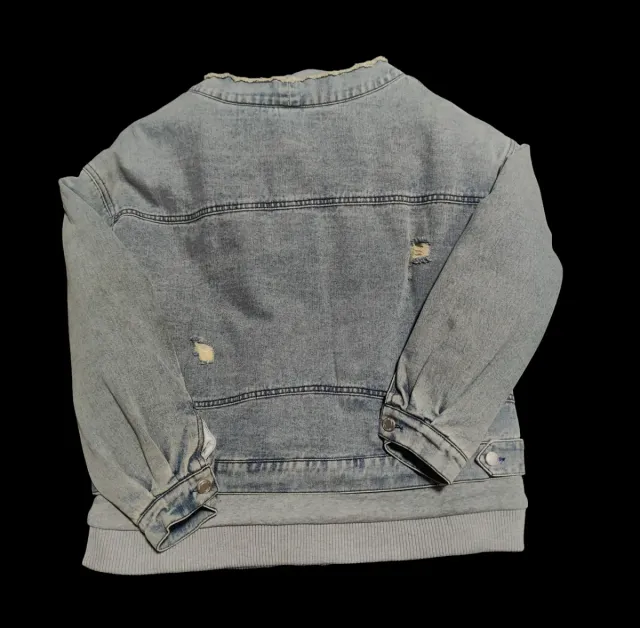 Giubbotto jeans con cappuccio