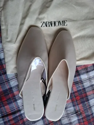 Zapatillas Zara Beige Mules