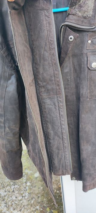 Chaqueta de ante para hombre