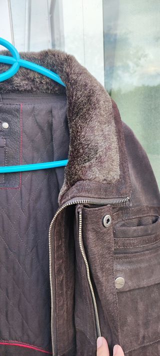 Chaqueta de ante para hombre