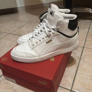 Puma Shuffle Mid Scarpa Bianca e Nera