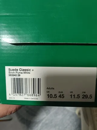 Zapatillas Puma Suede Talla 45 Beige