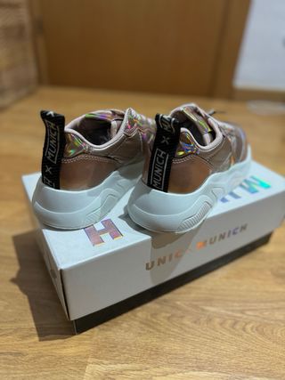 Zapatillas Munich Oro Rosa Holográficas
