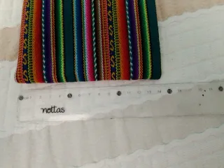 Bolso de hombro multicolor peruano
