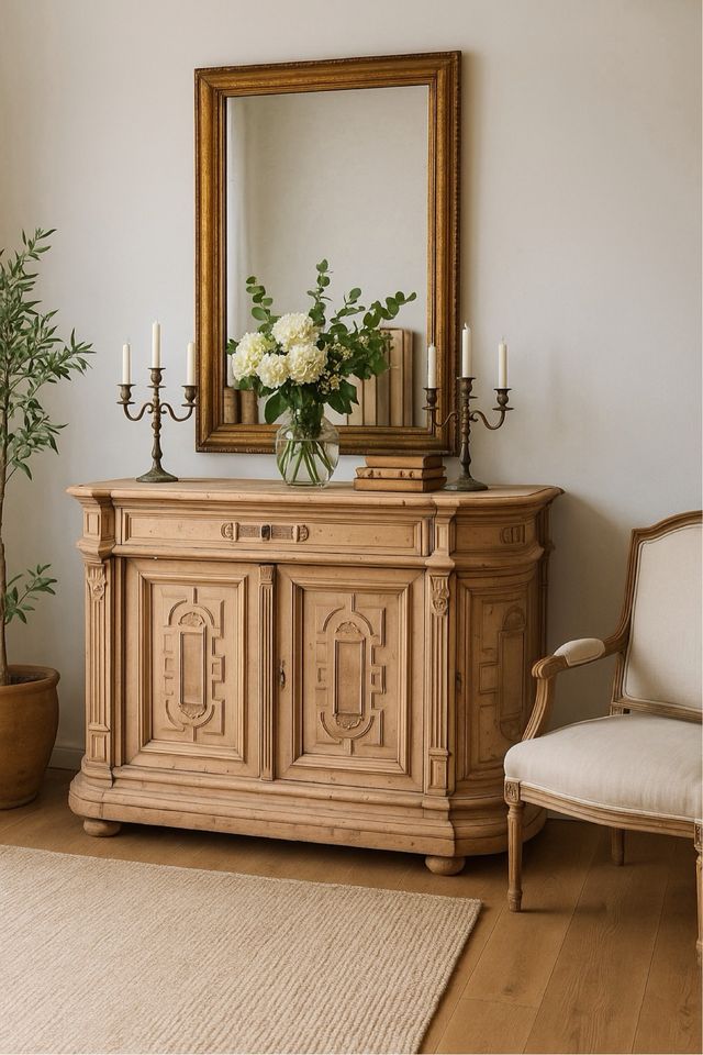 Buffet antiguo  o platera revival historicista