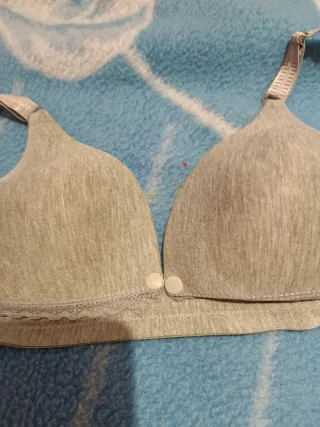 Sujetador de lactancia gris