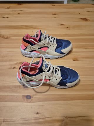 Nike Air Huarache Azul y Rosa originales
