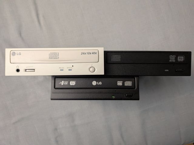 Lote 3 Unidades Ópticas CD-DVD LG-HP