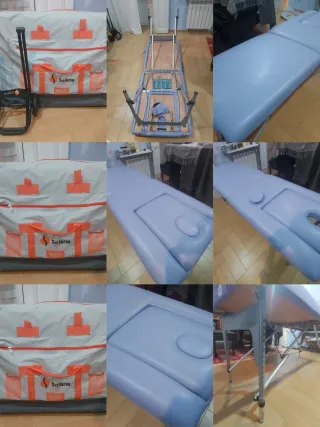 Camilla portátil fisioterapia.