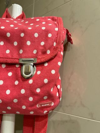 Mochila infantil lunares rosa de Okaidi