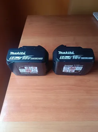 2 Baterías Makita 18V 5.0Ah Li-ion