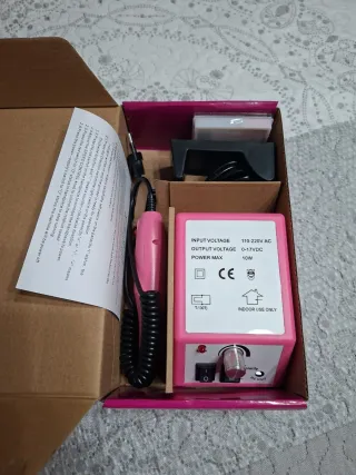 Torno de manicura rosa