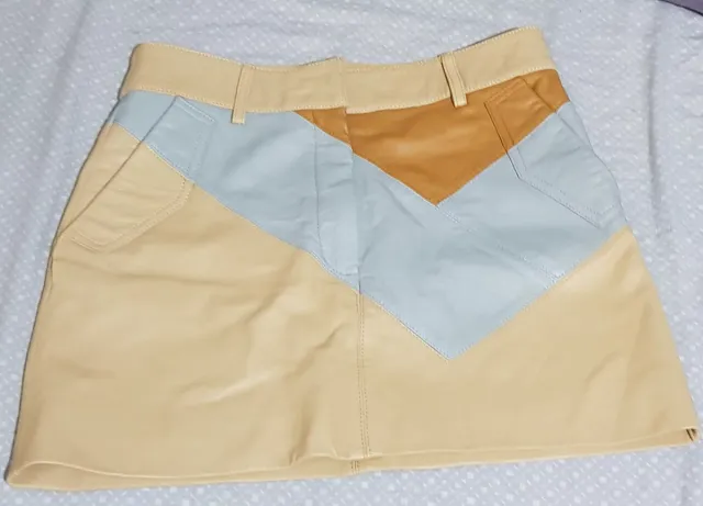 Falda de cuero ZARA