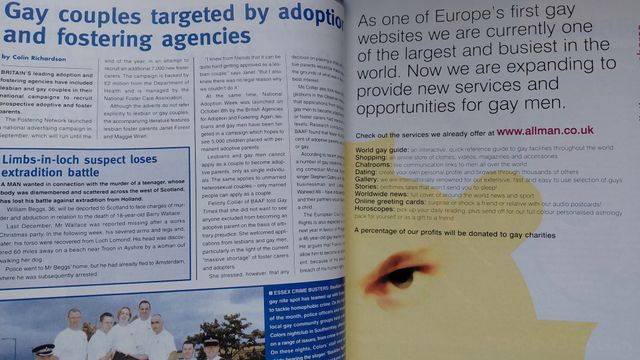 Revista Gay Times GT 266 noviembre 2000