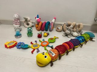 Lote Juguetes Bebé Peluche y Sonajero