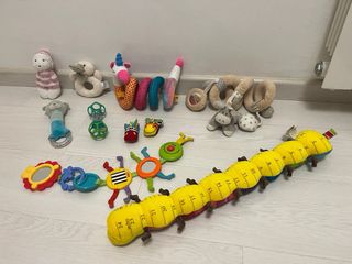 Lote Juguetes Bebé Peluche y Sonajero