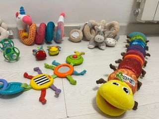 Lote Juguetes Bebé Peluche y Sonajero