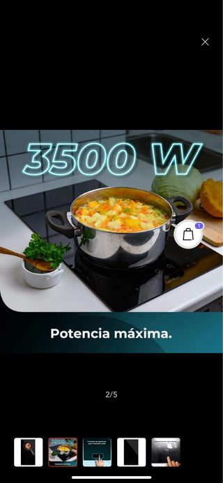 Placa de inducción Cecotec Bolero Squad