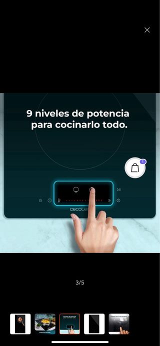 Placa de inducción Cecotec Bolero Squad