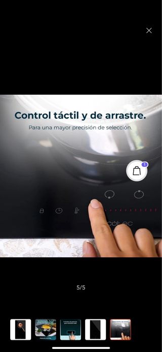 Placa de inducción Cecotec Bolero Squad