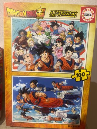 Lotes de Puzzles Spiderman, Dragon Ball y Cars